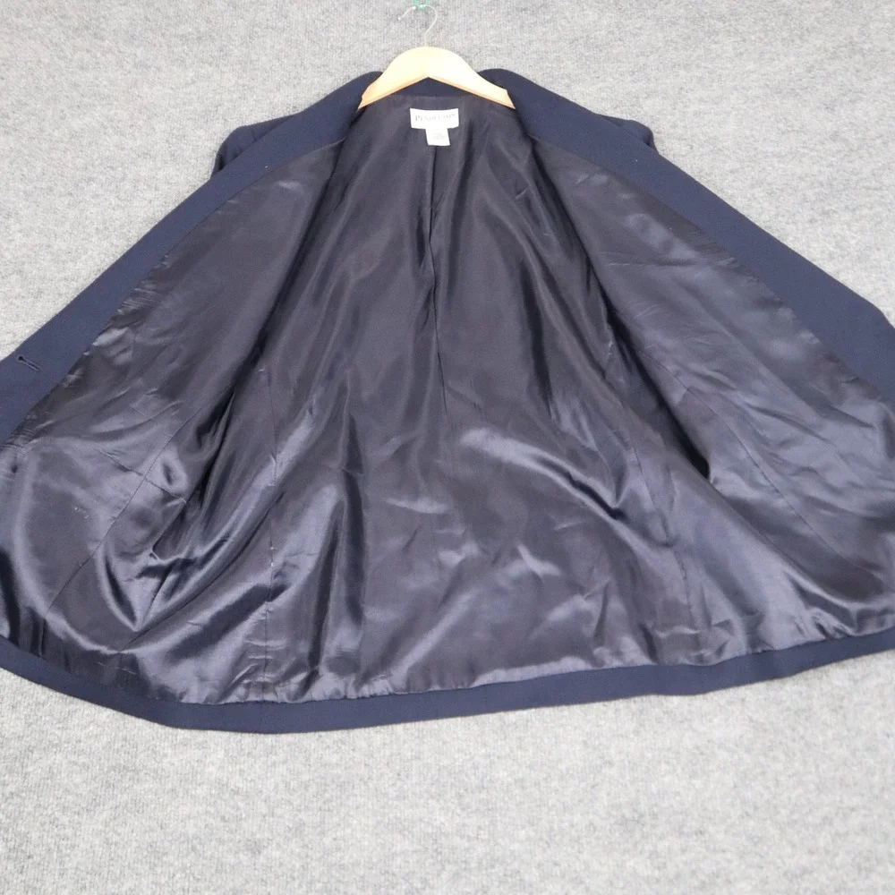 Pendleton Navy Blue 100% Virgin Wool Blazer Womens‎ Size 18 Sport Coat Modern - Picture 2 of 10